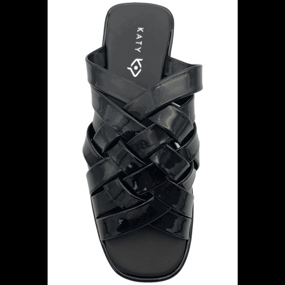 Katy Perry Criss Cross Platform Sandals The Busy Bee Black - Medium - Picture 3 of 3